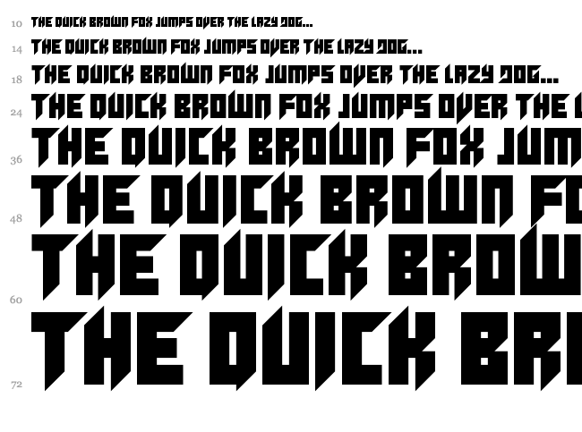 Clutching Toth font waterfall